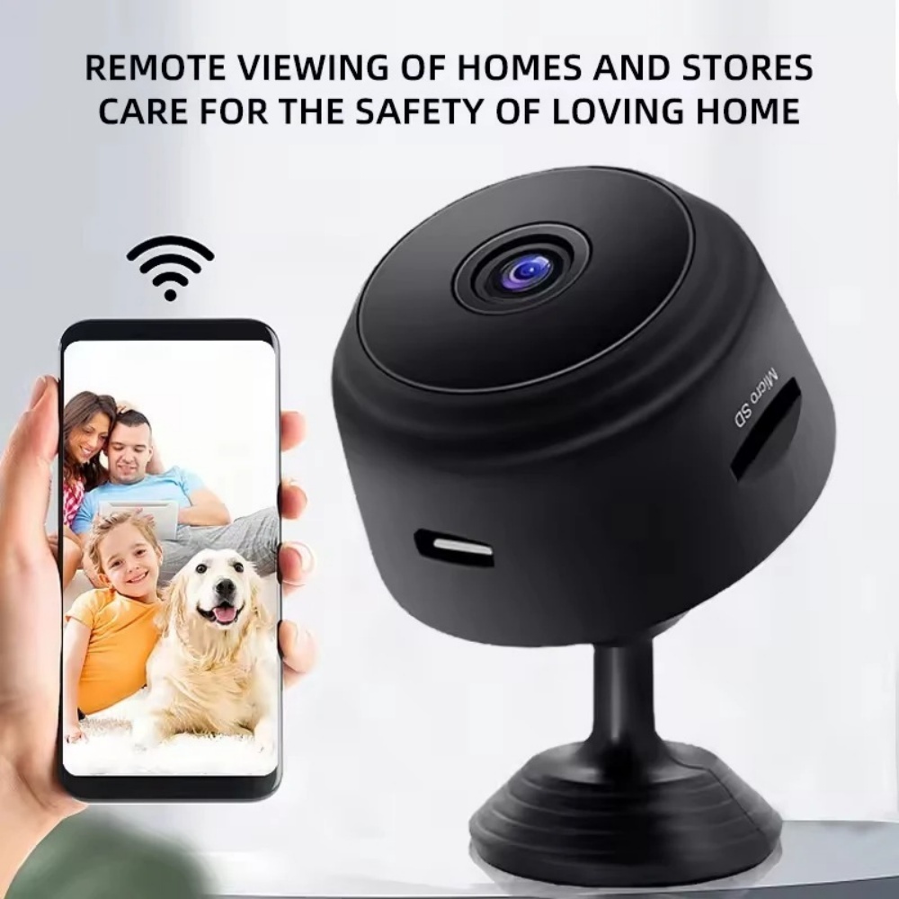 Home Security Premium - 1080P HD WLAN Mini-Kamera mit Nachtsicht,