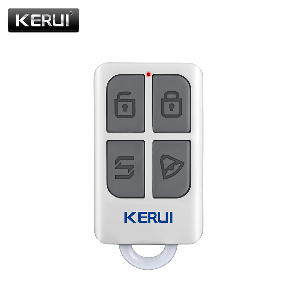 Home Security Alarm System - KERUI Drahtlose, leistungsstarke, tragbare Fernbedienung, 4-Tasten-Schlüsselanhänger