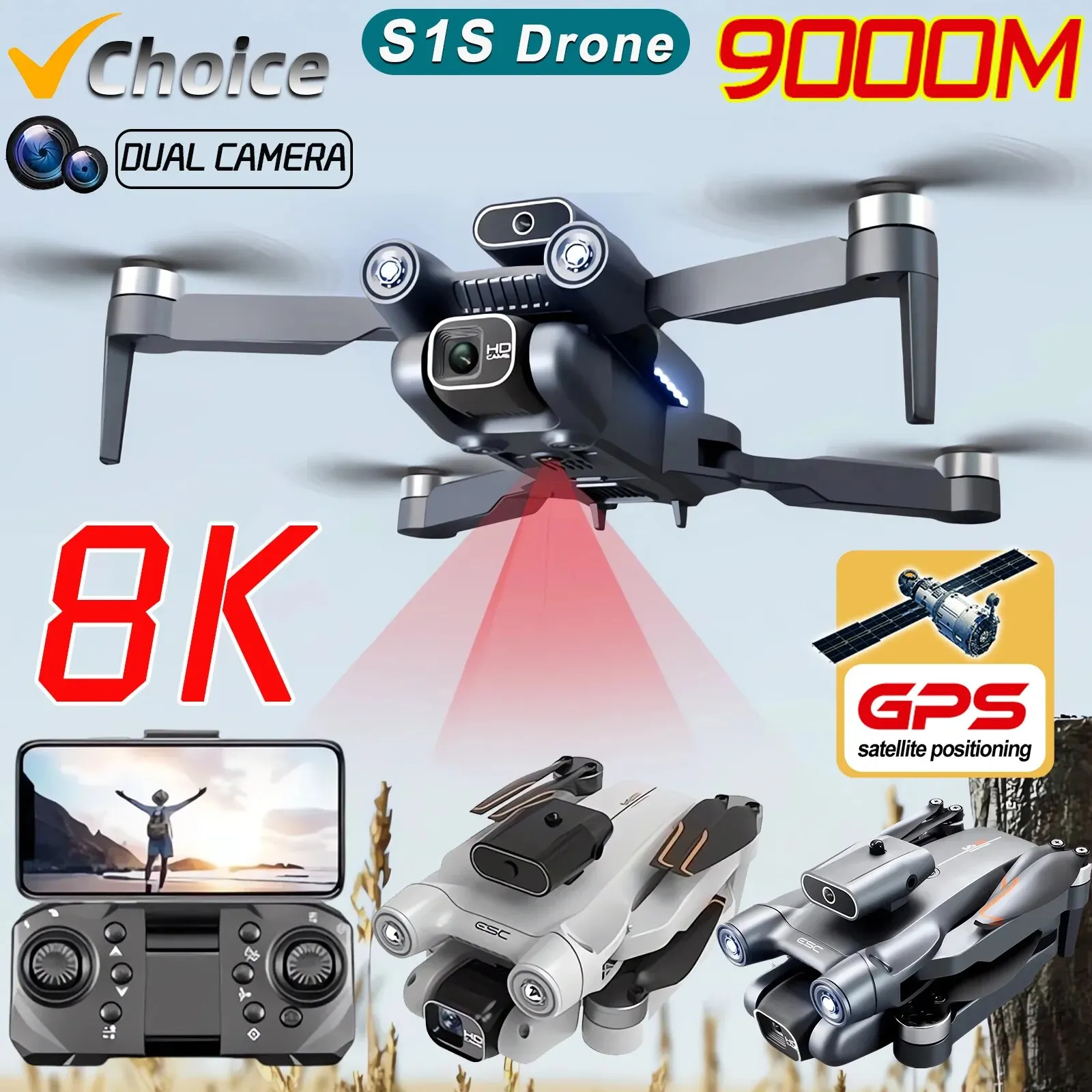 Home Security Cameras Outdoor - Neue s1s 5g gps drohnen kamera
