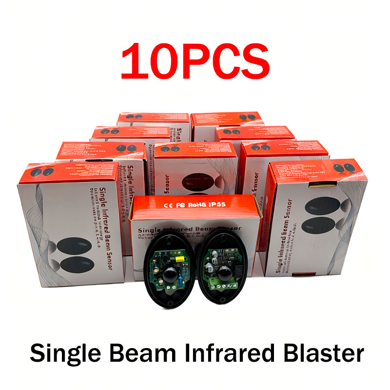Home Security Alarm System - 10Paare Haustür-Sicherheitssystem, fotoelektrischer Infrarot-Detektor, Einzelstrahl-Alarm für