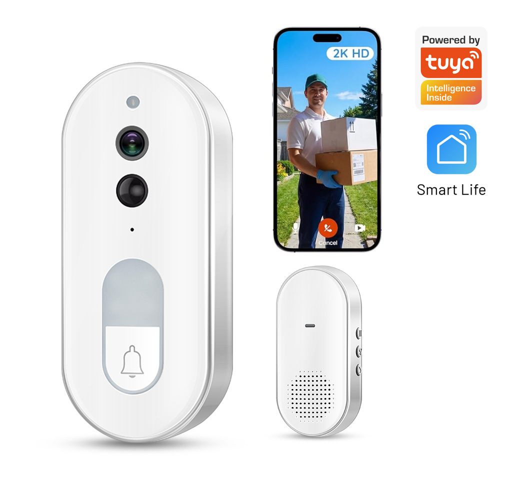 Home Security Premium - Tuya Smart Video-Türklingel Kabellos 1080P HD