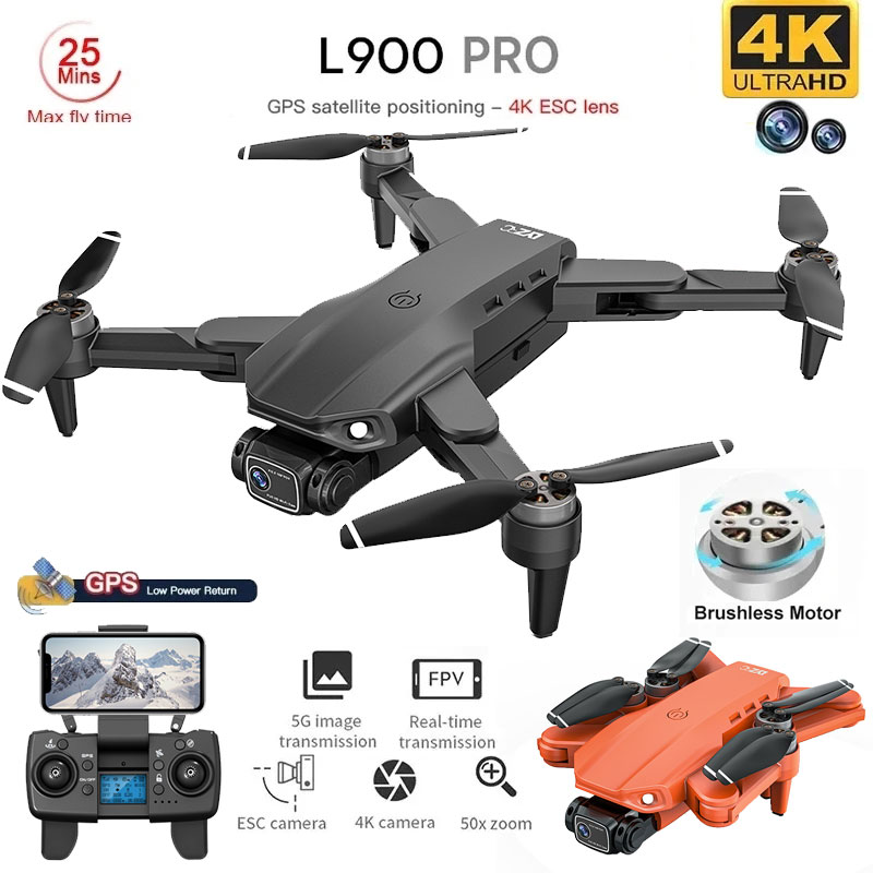 Home Security Cameras Outdoor - L900 Pro GPS Drone 4K Professionelle