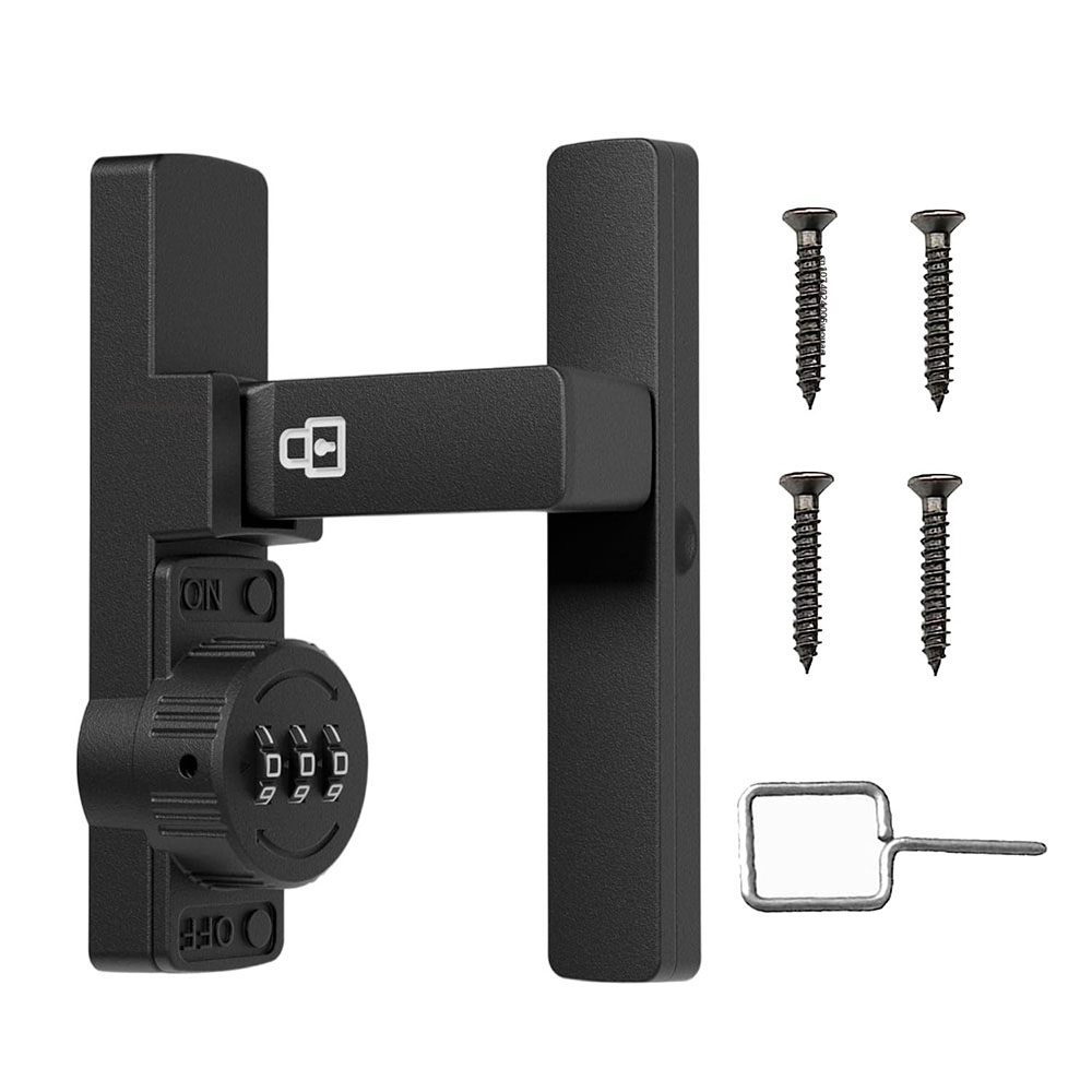 Home Security Doors - Sicherheit Scheunentürschloss 3-stelliges Zahlenschloss Haustürschloss für