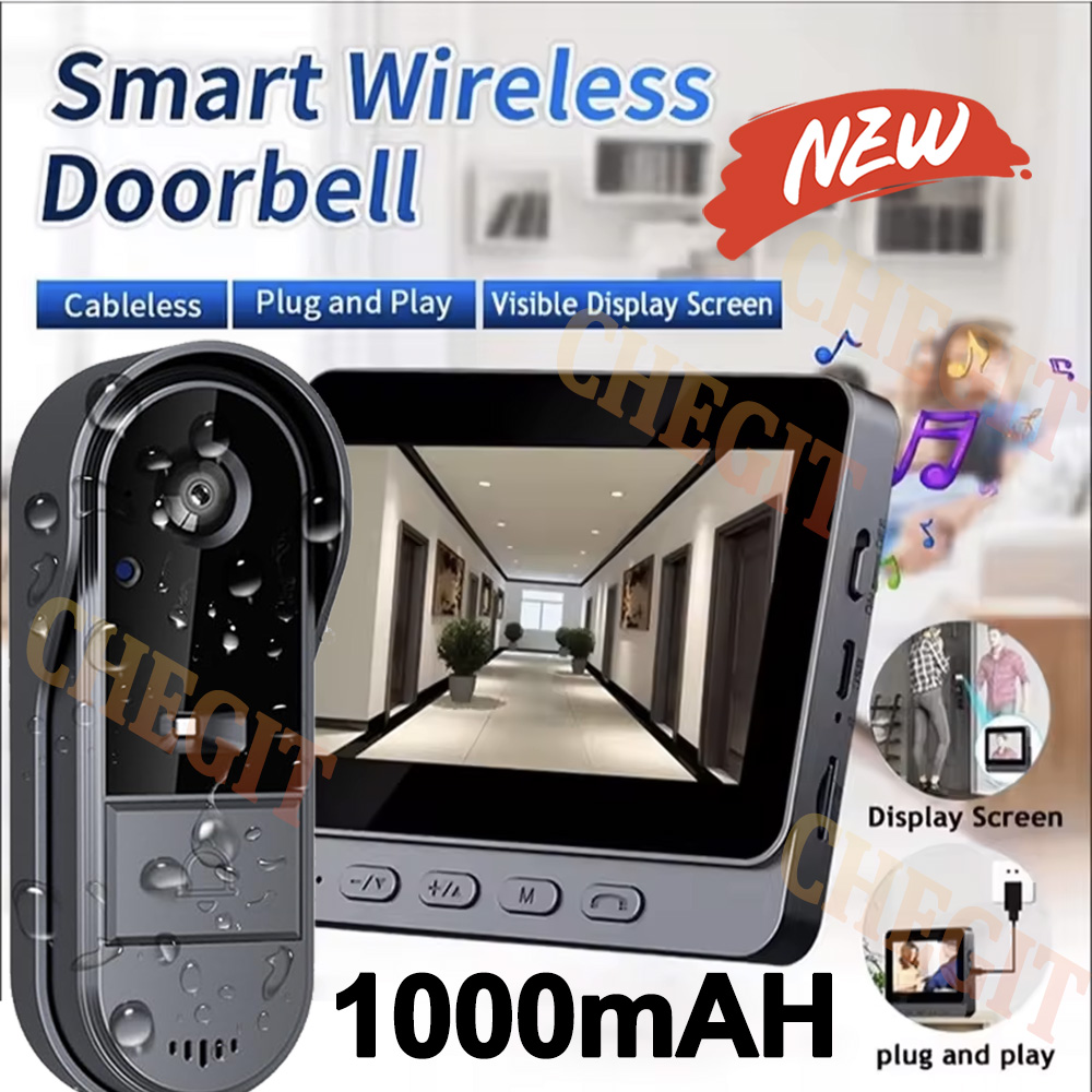Home Security Premium - Drahtlose Wifi Türklingel Kamera 1080P Video