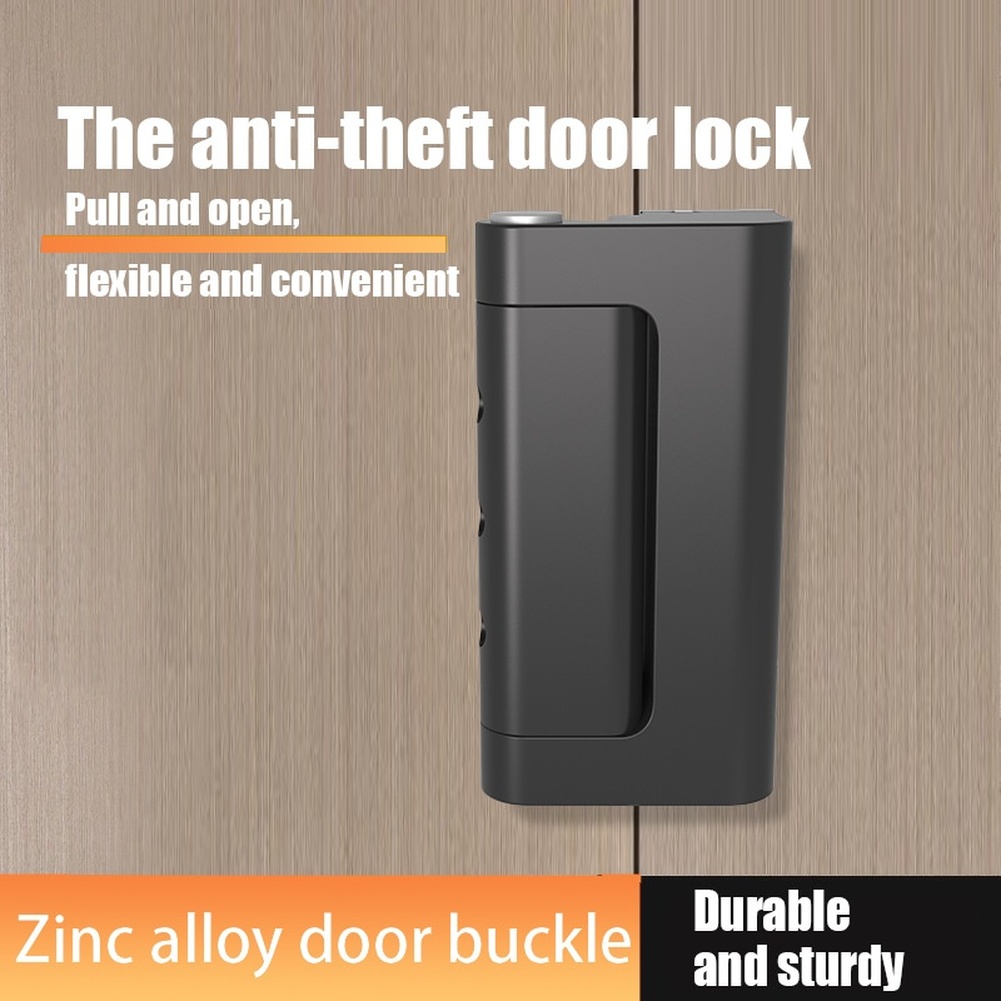 Home Security Doors - 1 Stück Türriegel aus Zinklegierung, Diebstahlsicherung,