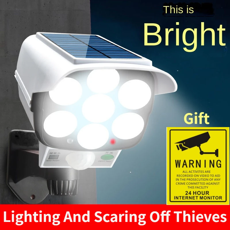 Home Security Camera - Outdoor Solar Licht Motion Sensor Sicherheit