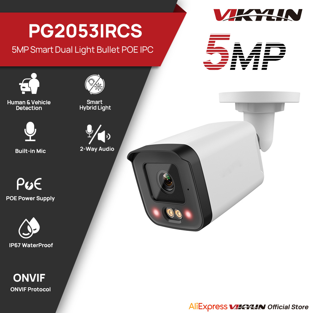 Home Security Service - VIKYLIN IP-Überwachungskamera 5MP Smart Dual Light