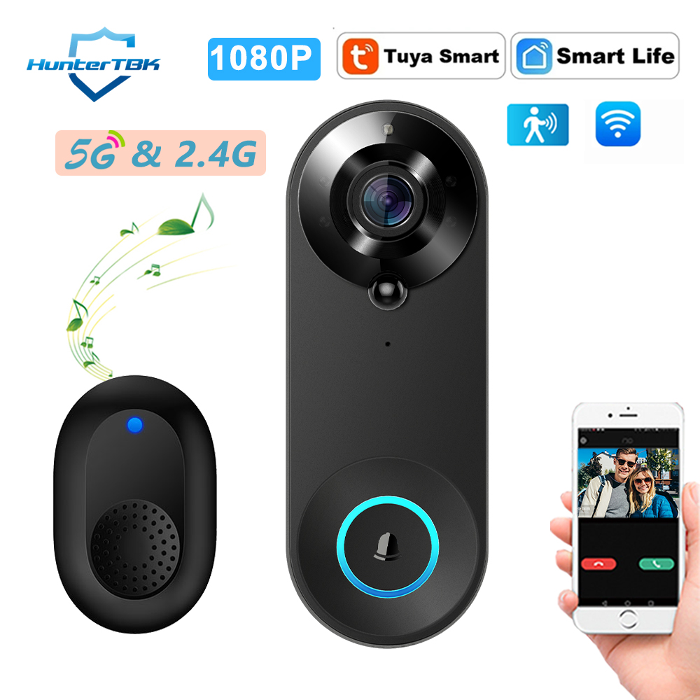 Home Security Premium - 5G 2.4G WLAN Video-Türklingel 1080P Kabellose