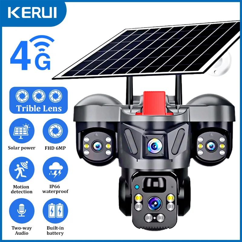 Home Security Kamera - KERUI V380 Pro Outdoor PTZ 6MP