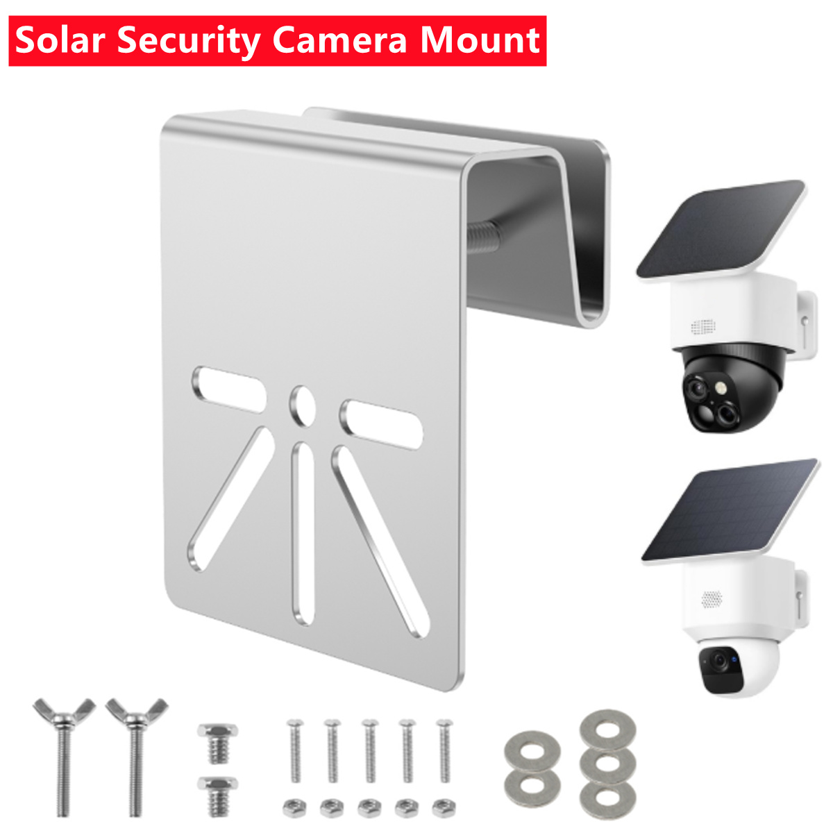 Eufy Camera S340 - Wandhalterung für Dachrinnen, Metall-Wandhalterung, Kanalhalterung, Solarkamera-Halterung