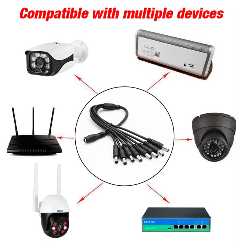 5,5 x 2,1 mm 1 Buchse auf 2 4  – Home Security Technician Bewertung und Preis