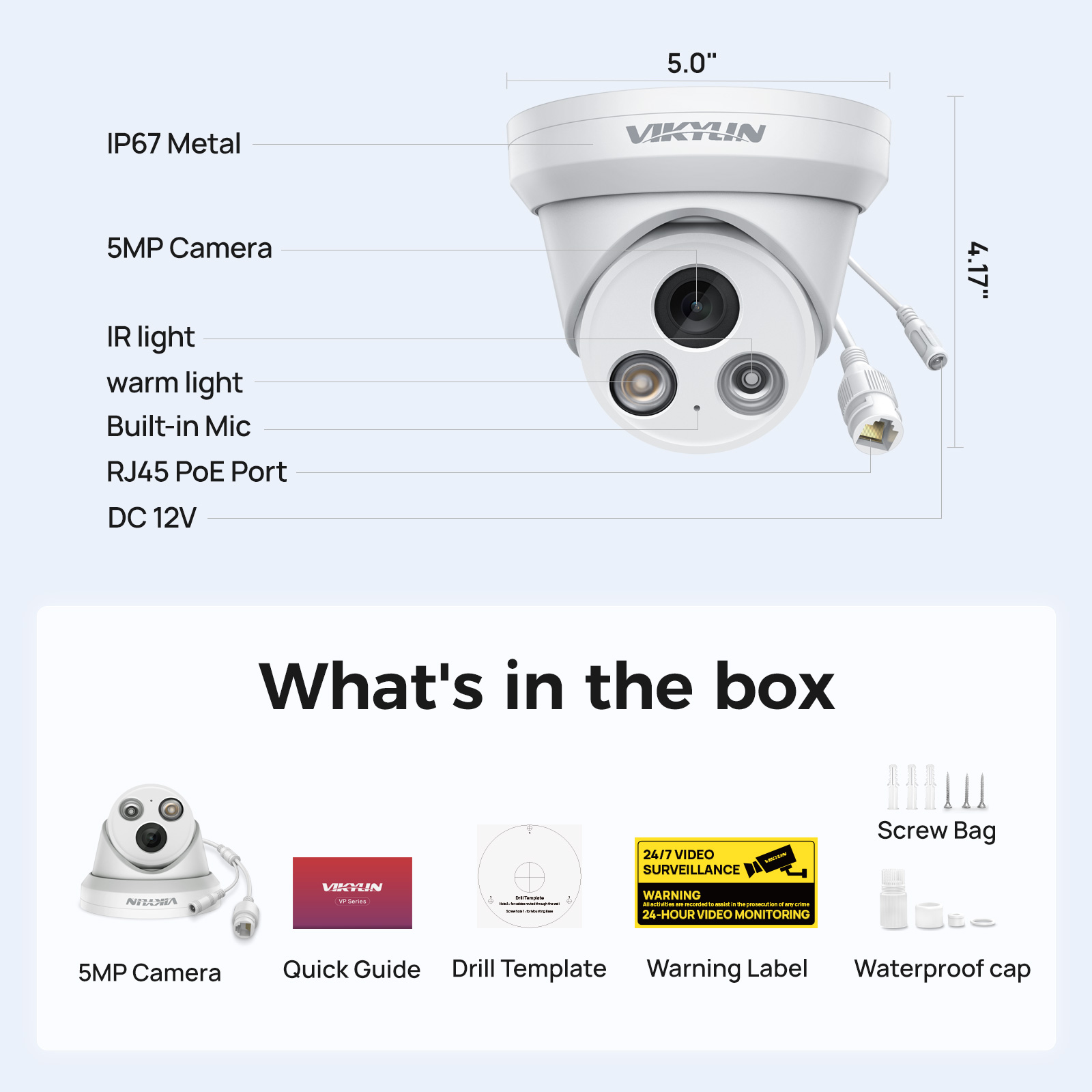 VIKYLIN 5MP Smart Dual Light I – Home Security Service Bewertung und Preis