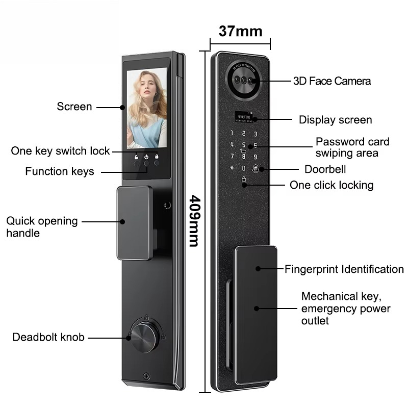 Tuya WiFi Smart Door Lock, bio – Home Security Doors Bewertung und Preis