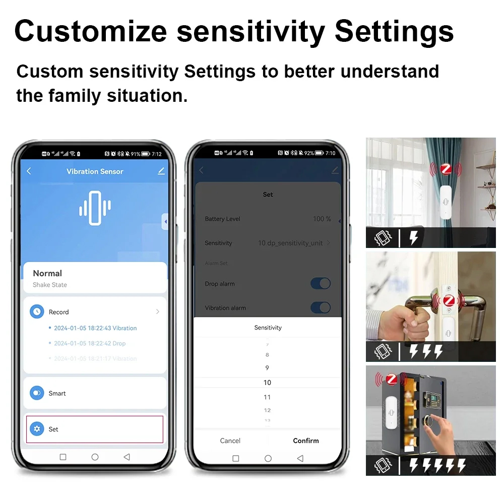 Smart ZigBee Vibration Sensor  – Home Security Monitor Bewertung und Preis