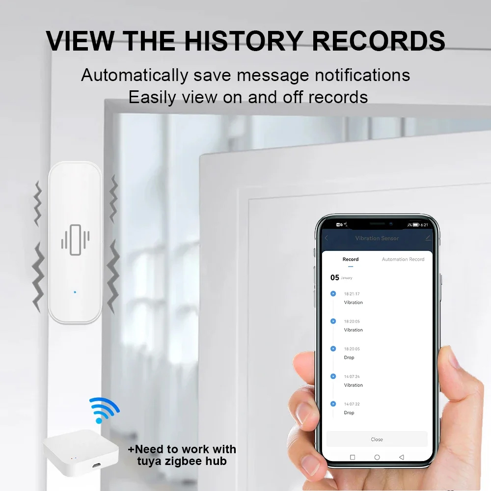 Smart ZigBee Vibration Sensor  – Home Security Monitor Bewertung und Preis