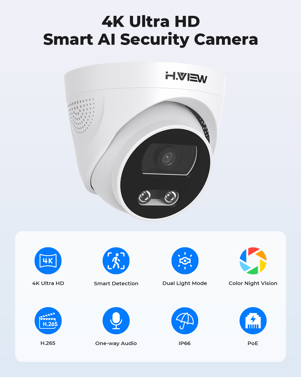 H.View 8Mp Poe Ip Kamera Ai Ge – Home Security Kamera Bewertung und Preis
