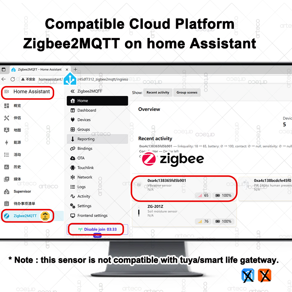 ZigBee Smart Vibration Sensor  – Home Security Monitor Bewertung und Preis