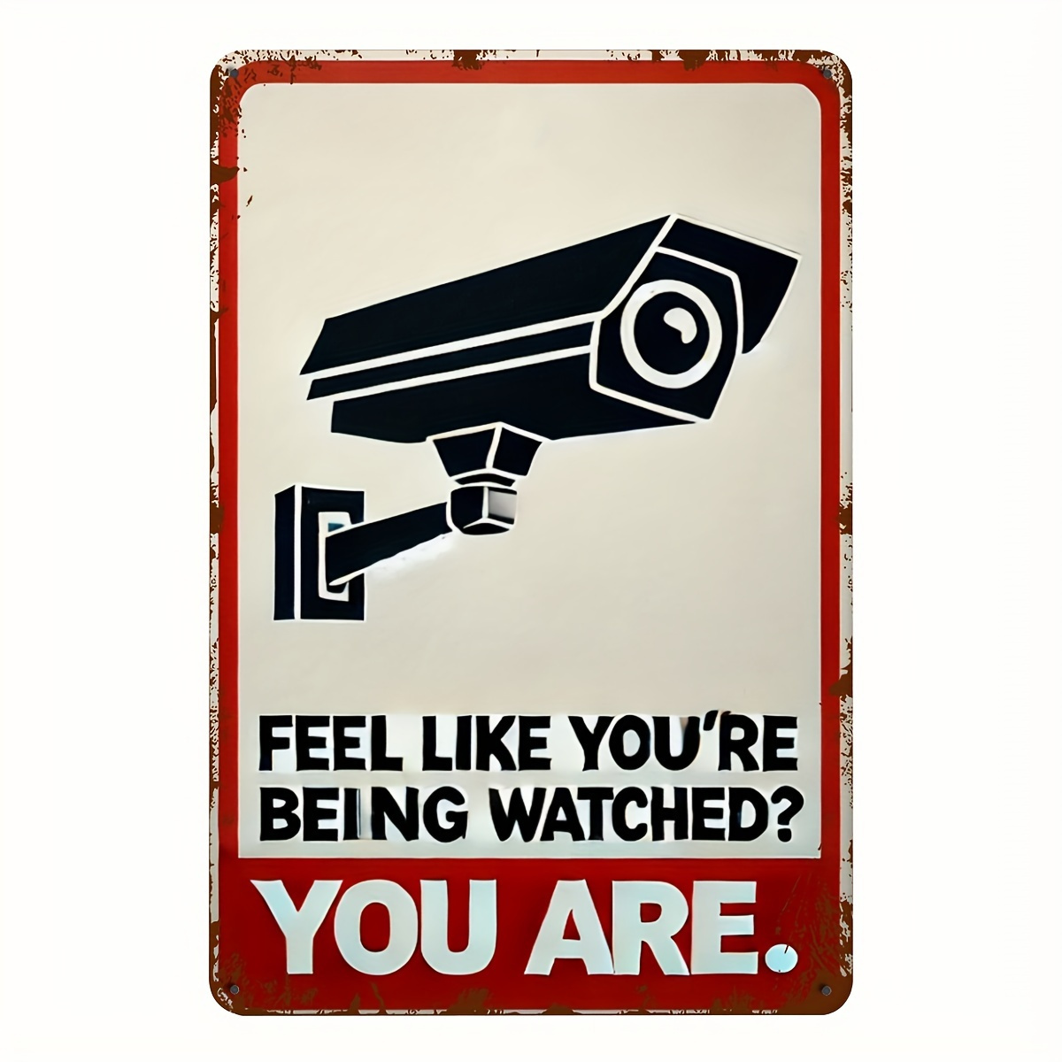 Lustiges Warnschild für Überwa – Home Security Camera Bewertung und Preis
