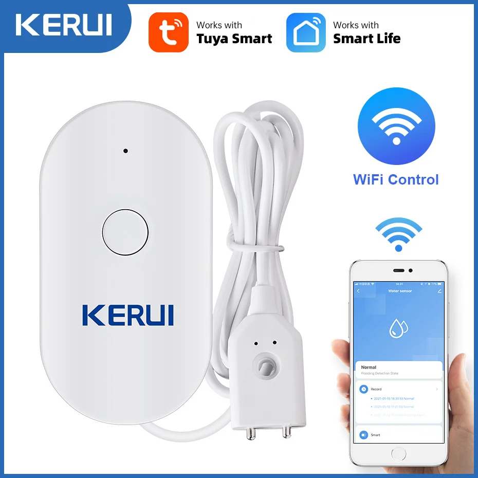 KERUI WiFi Wasser Sensor Smart – Home Security Monitor Bewertung und Preis
