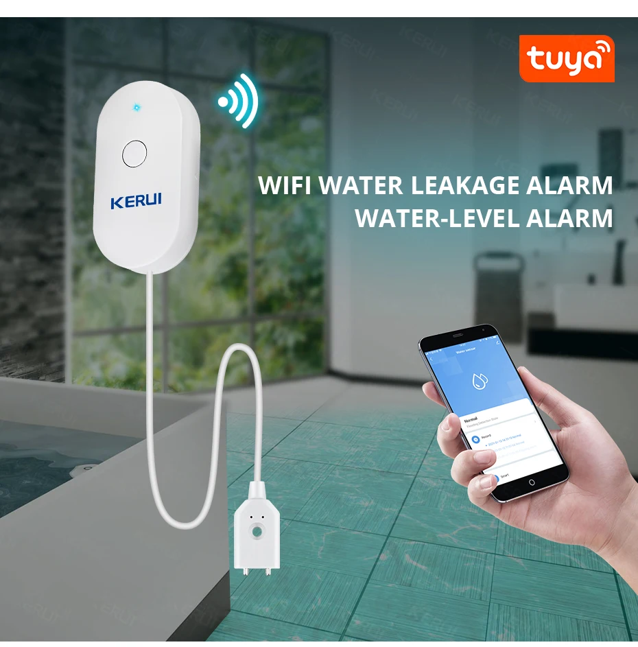KERUI WiFi Wasser Sensor Smart – Home Security Monitor Bewertung und Preis