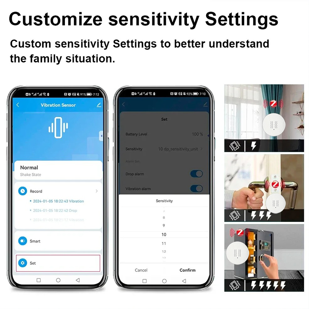 Tuya ZigBee Smart Vibrations-  – Home Security Alarm System Bewertung und Preis