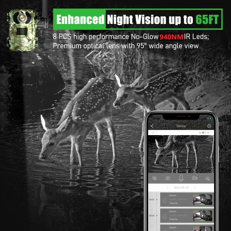 4G SIM Solar Wildkamera mit 94 – Home Security Game Bewertung und Preis
