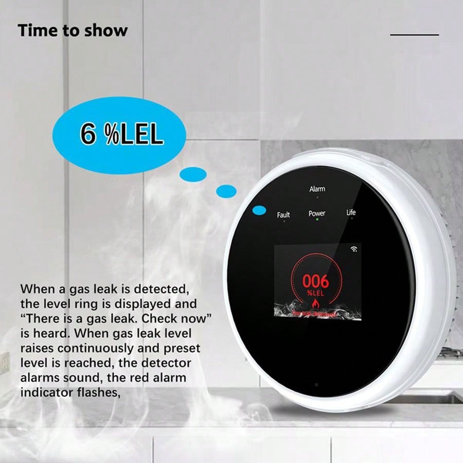 2,4G WiFi Gasalarm-Sensor, Det – Home Security Monitor Bewertung und Preis